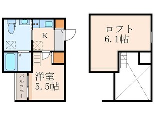 ＲｉｄｅⅡの物件間取画像